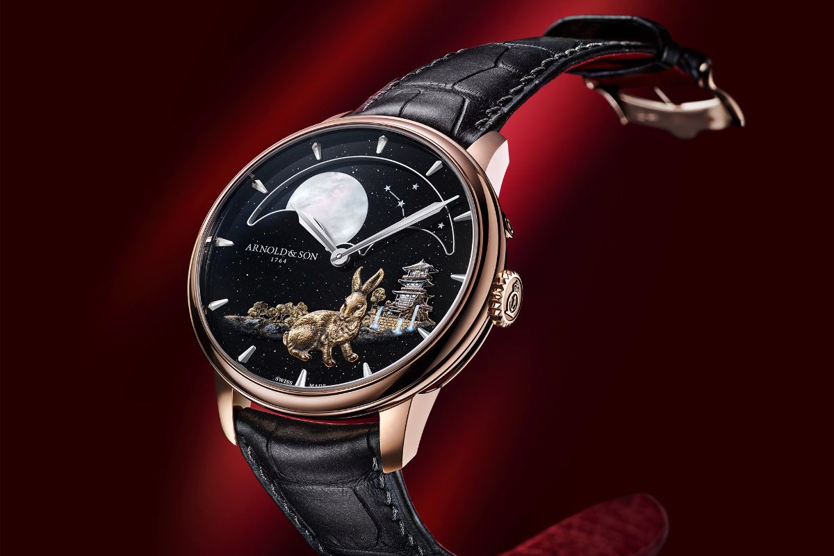 Arnold&Son Presents Its New Perpetual Moon “Year Of The Rabbit” Watch - A Lunar Rabbit