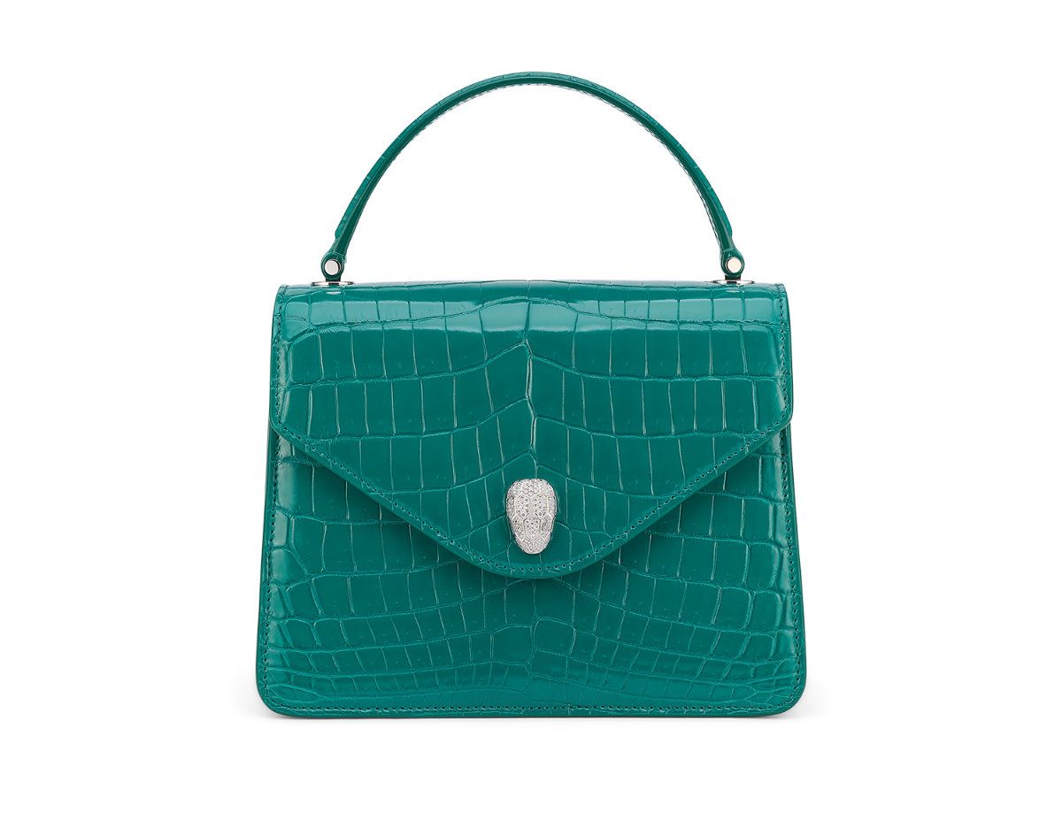 Bvlgari Presents Its New Magnifica Serpenti Forever Emerald One-of-a-kind Bag