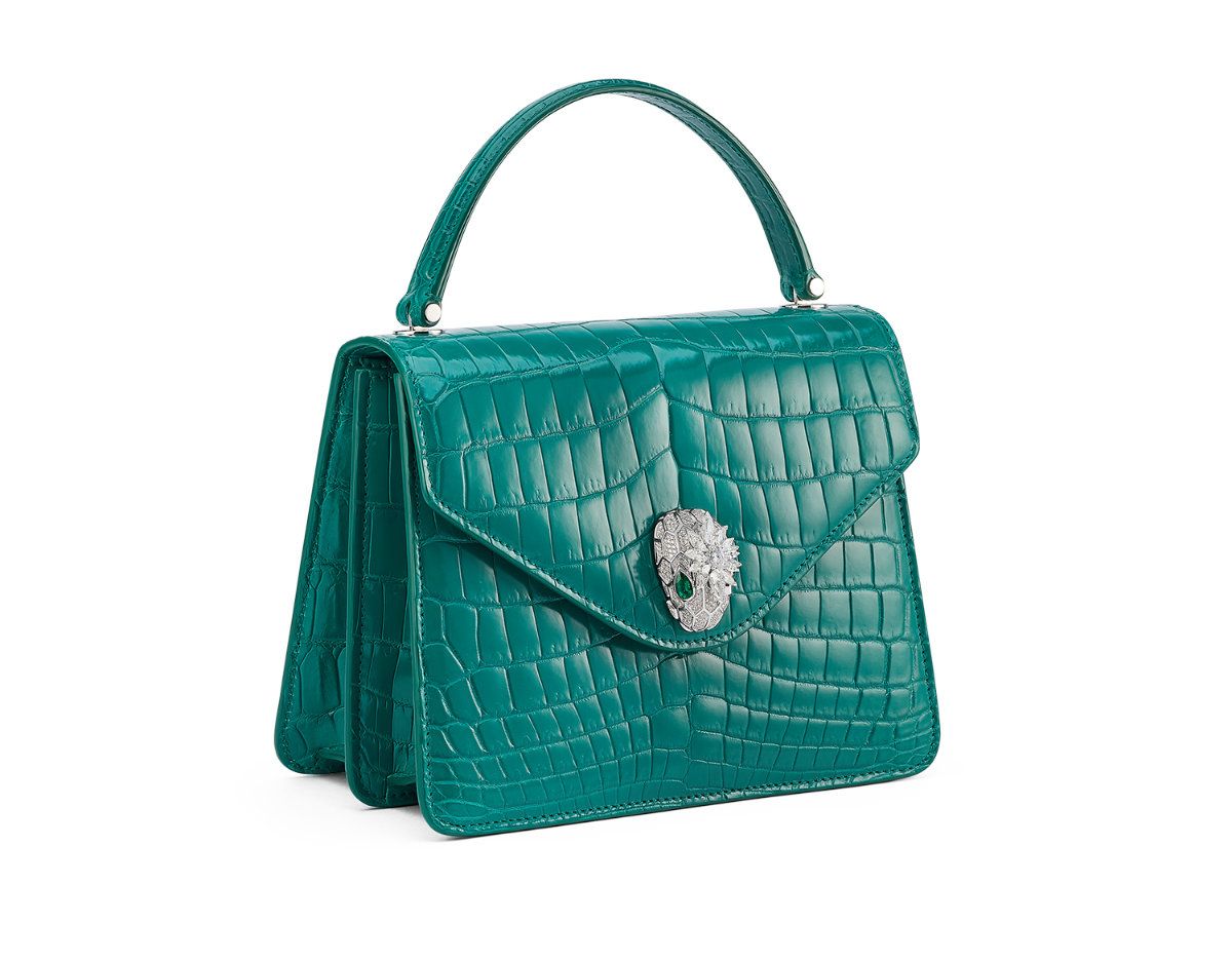 Bvlgari Presents Its New Magnifica Serpenti Forever Emerald One-of-a-kind Bag