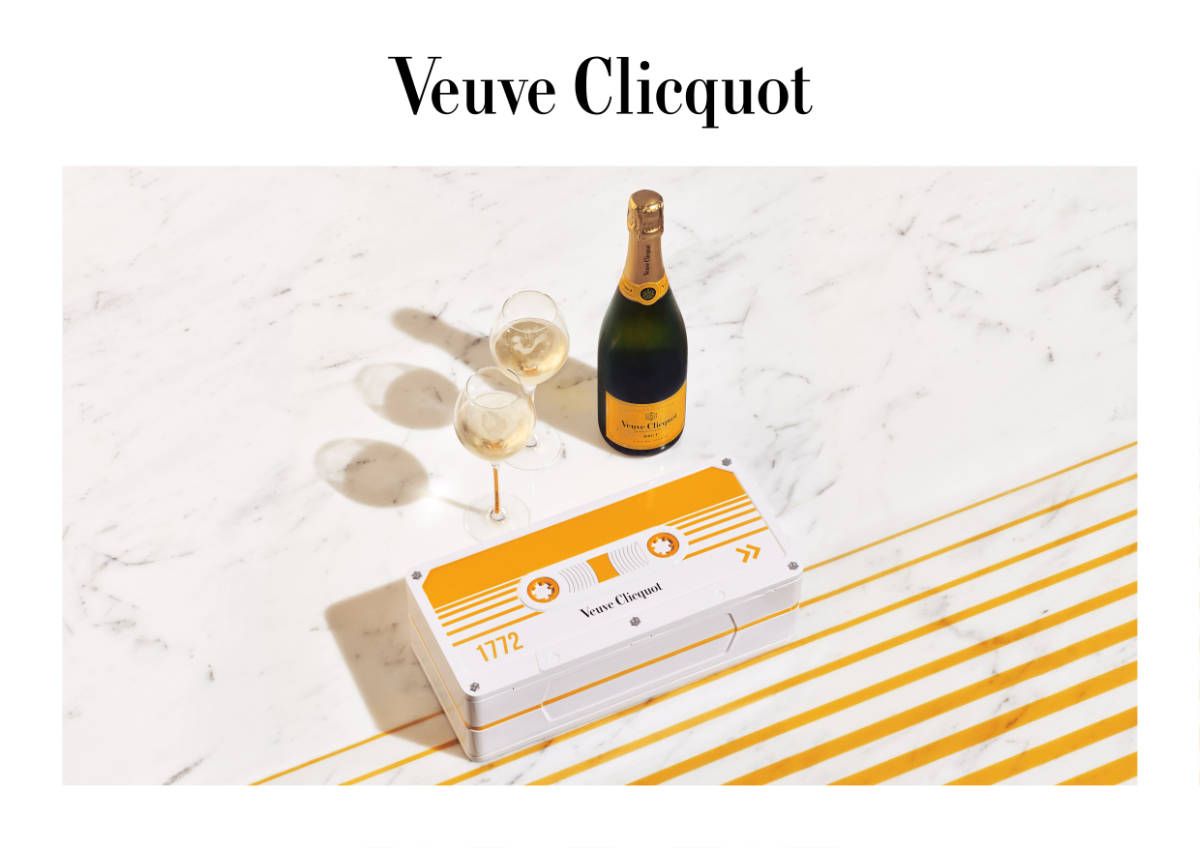 Die Retro-Audiokassette von Veuve Clicquot