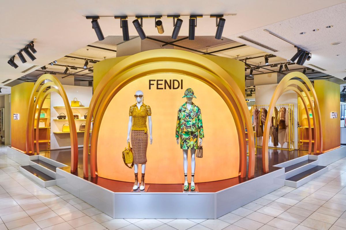 Fendi's pop-up in Tokyo Isetan Shinjuku, Japan