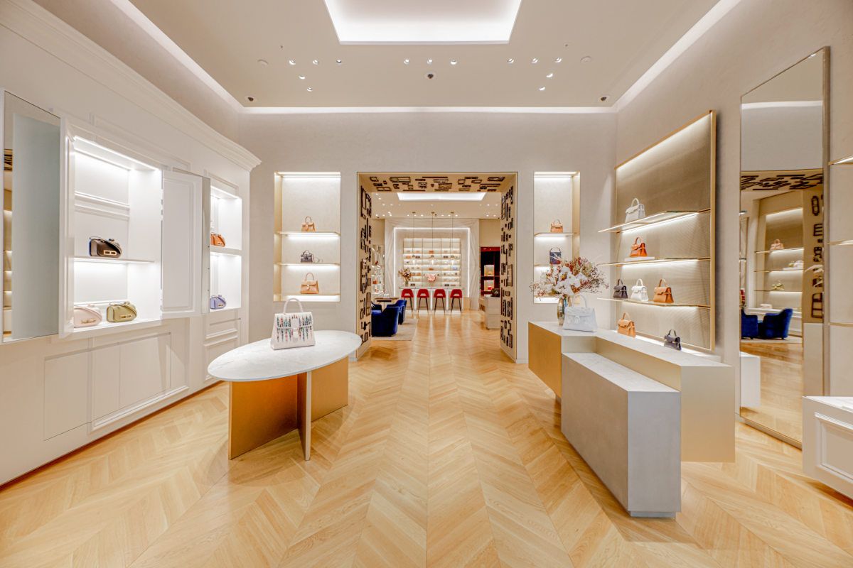 A new Delvaux boutique in the Dubai Mall. The iconic leather goods