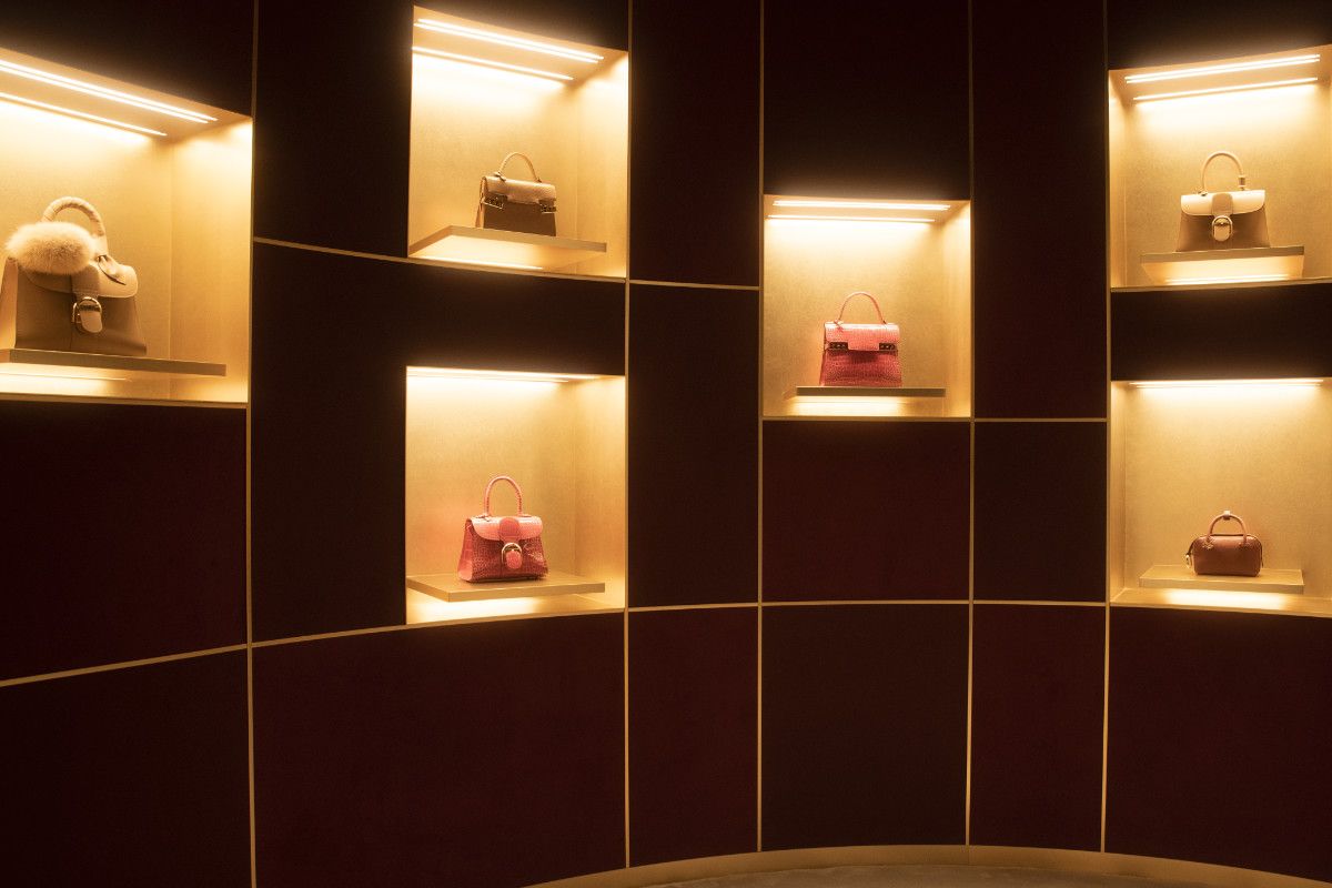 A new Delvaux boutique in the Dubai Mall. The iconic leather goods