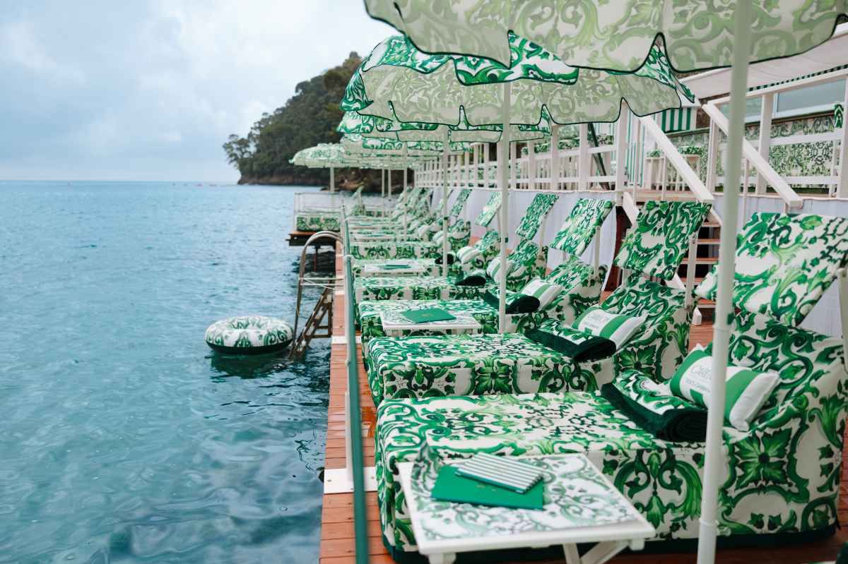 Dolce&Gabbana Brings Its Style To The Le Carillon Beach Club In Portofino