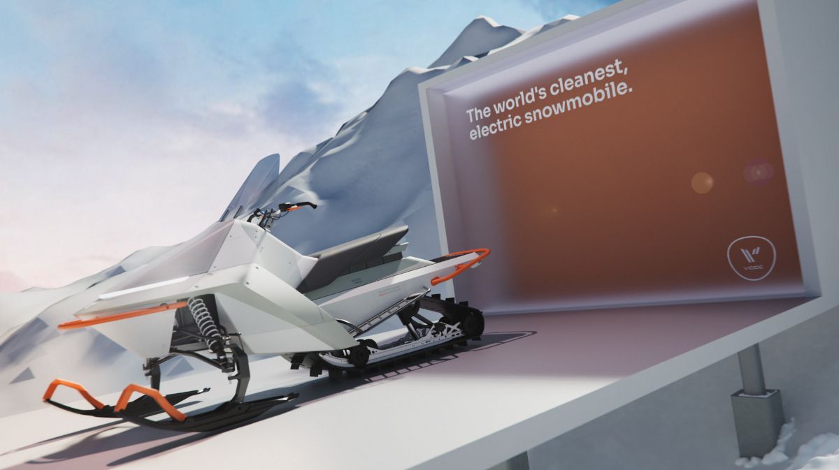 The Electric, Sustainable Snowmobile: Vidde Just Launched Their First Vehicle - Designed By Pininfarina