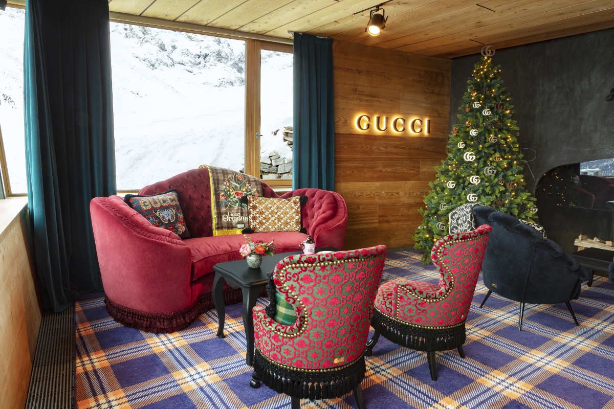 Gucci Paradiso Reopened In St. Moritz For The Winter Season 2022/2023