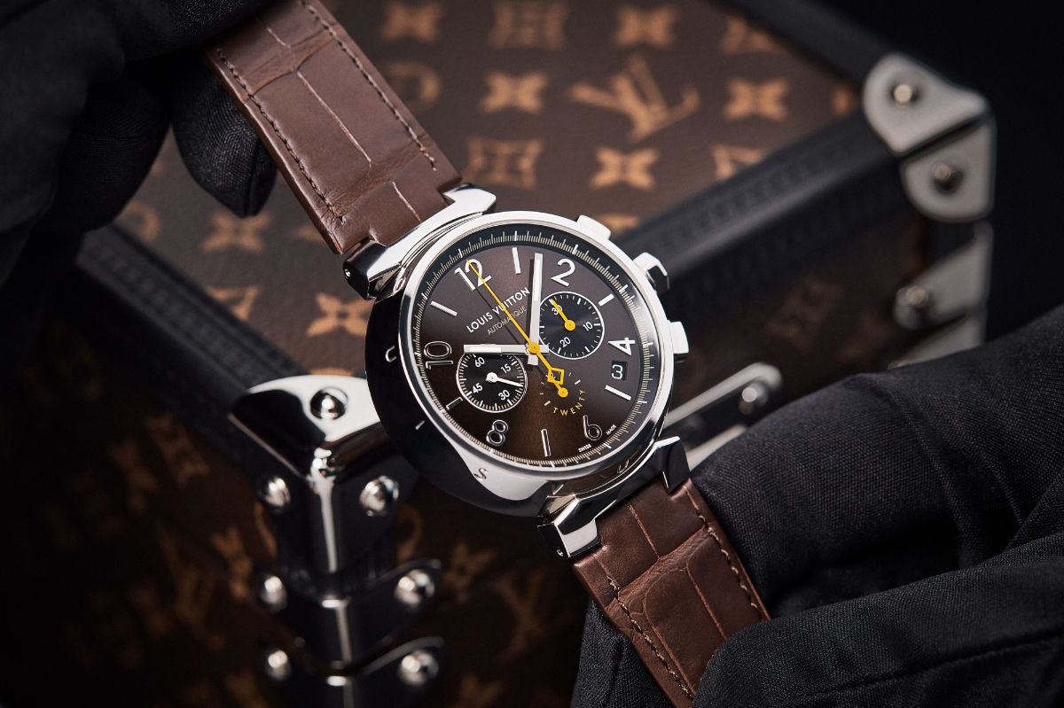 Tambour Monogram Canvas Strap - Watches - Connected Watches