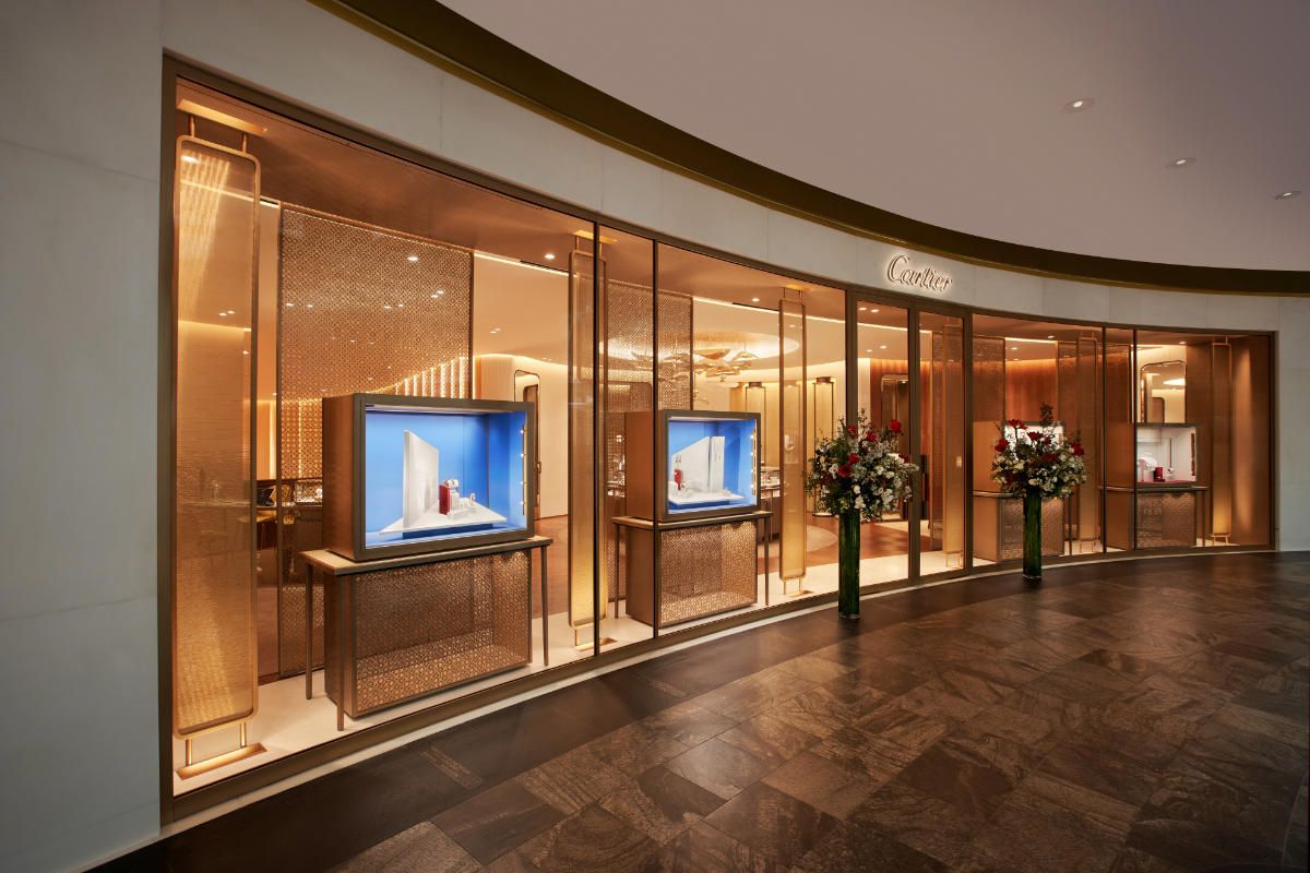 Newly remodelled Cartier boutique at Marina Bay Sands, Singapore