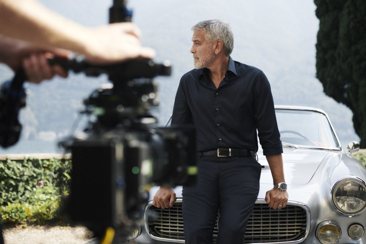 George Clooney And Hyun Bin Wear The OMEGA Speedmaster ’57