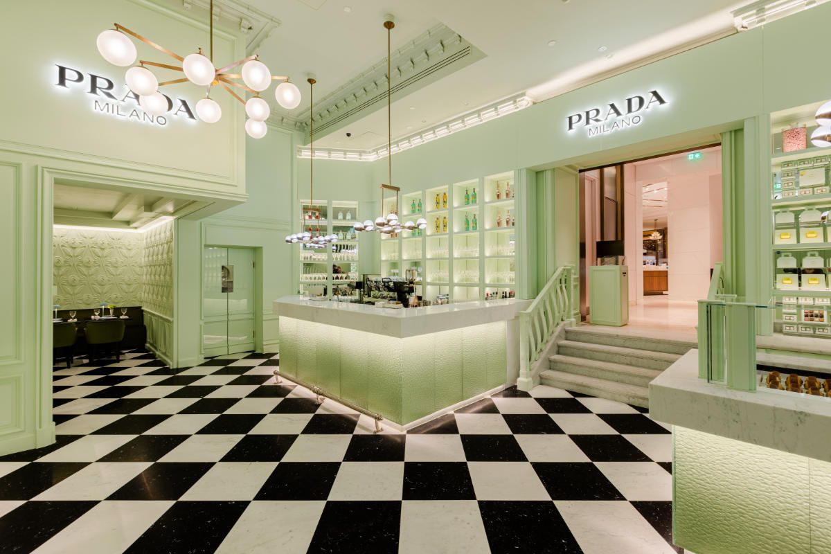 Prada Announced The Opening Of Prada Caffè At Harrods In London
