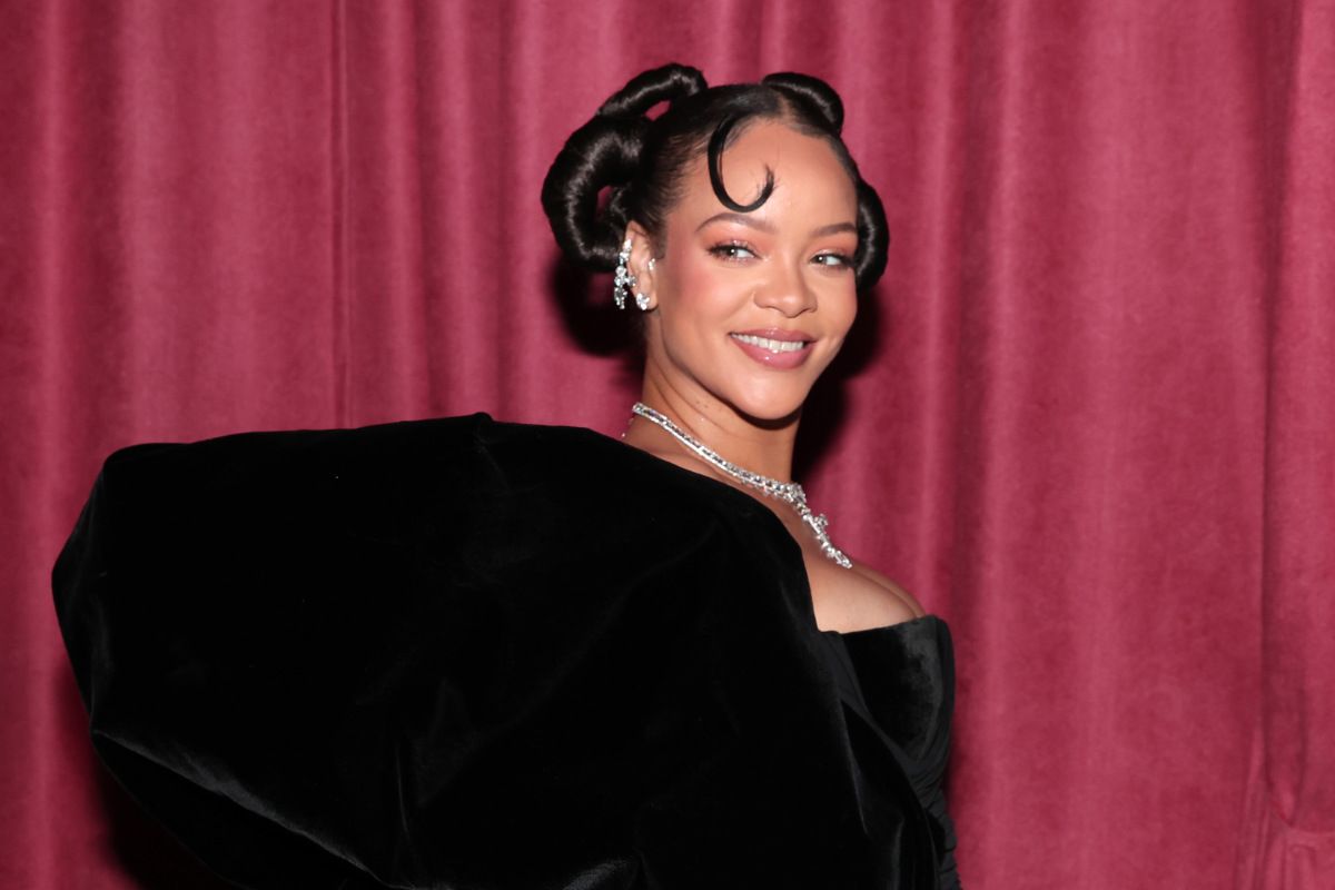 Rihanna In Custom Schiaparelli To The 80th Annual Golden Globe Award