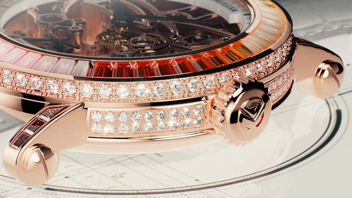 Franck Muller Presents Its New High Jewellery Watch: Round Skeleton Baguette