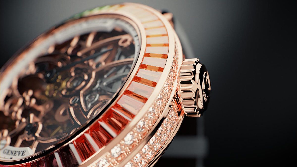 Franck Muller Presents Its New High Jewellery Watch: Round Skeleton Baguette