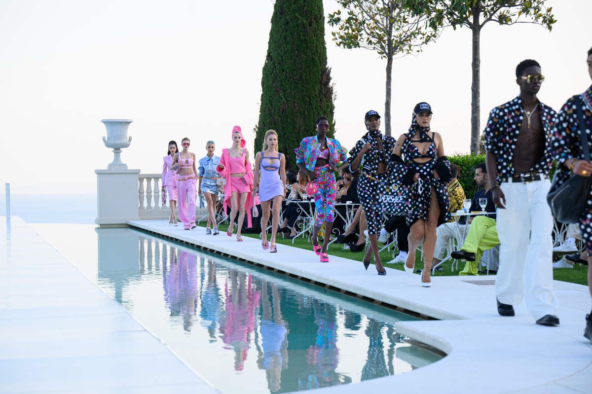 Versace: Donatella Versace And Dua Lipa Present Their Co-Designed
