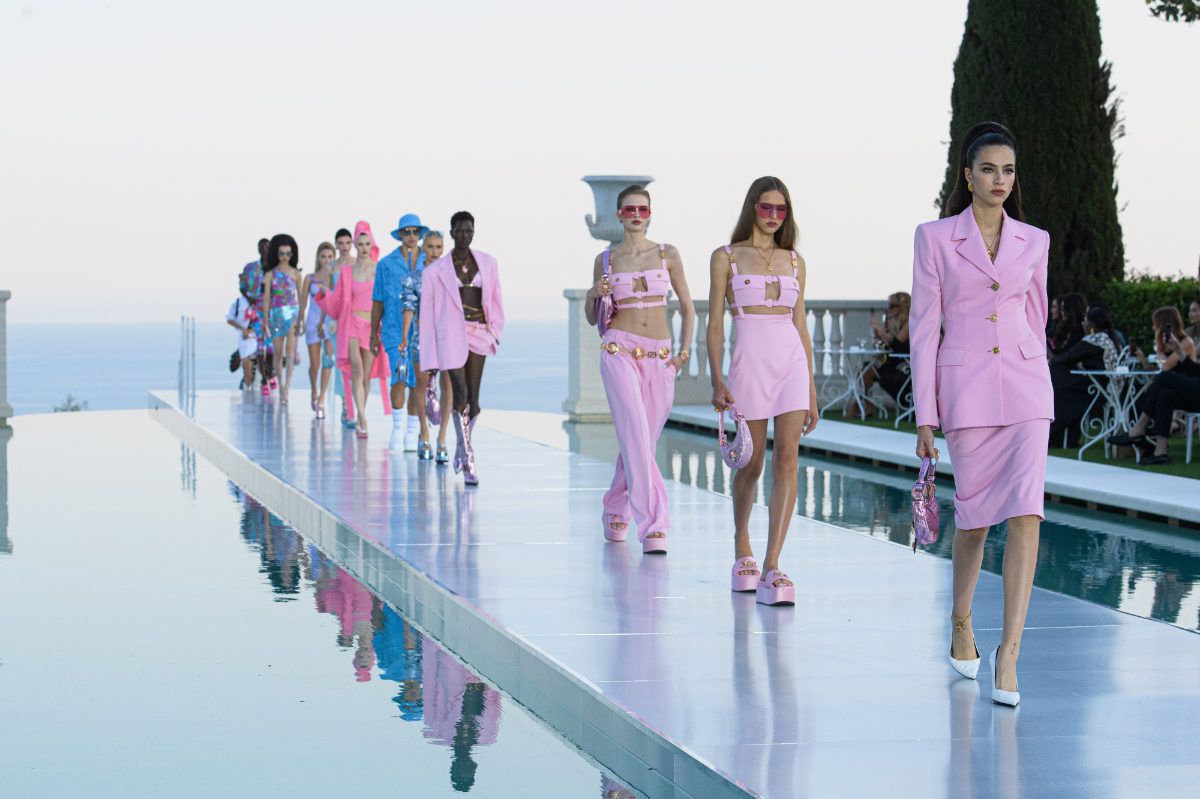 Donatella Versace And Dua Lipa Present Their Co-Designed “La Vacanza” 2023 Women’s Collection