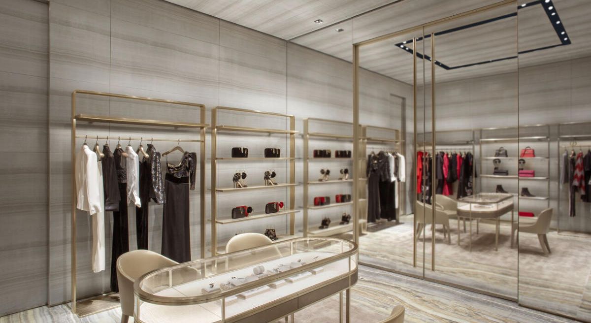 New Giorgio Armani boutique at the Shops at Crystals in Las Vegas ...