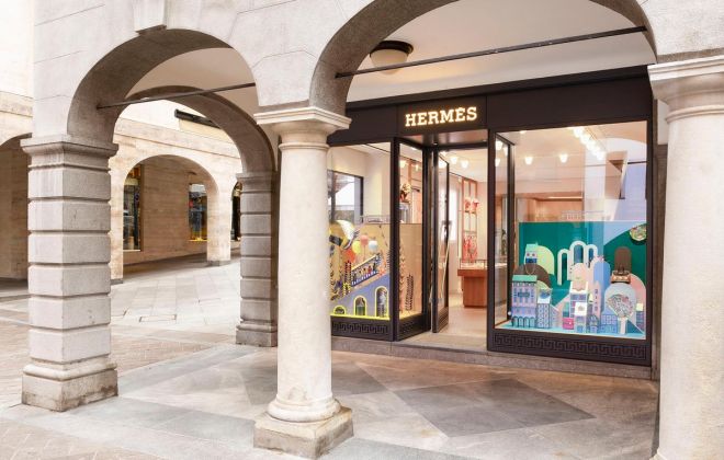 Hermès unveils the metamorphosis of its store in Lugano, Switzerland