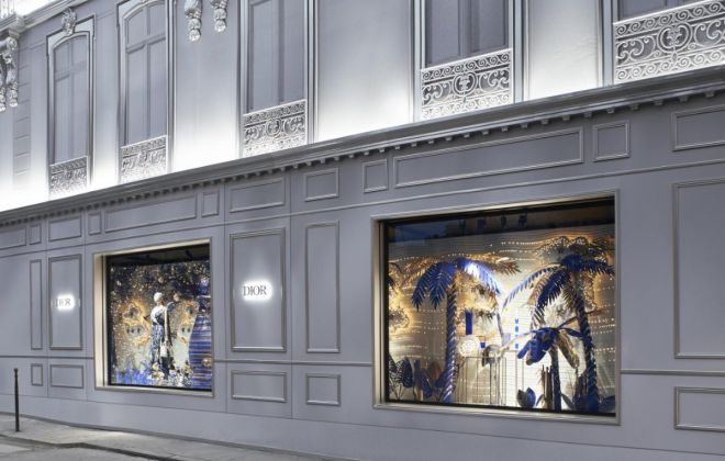 Dior mansion at 30 Avenue Montaigne dresses up with spectacular installations