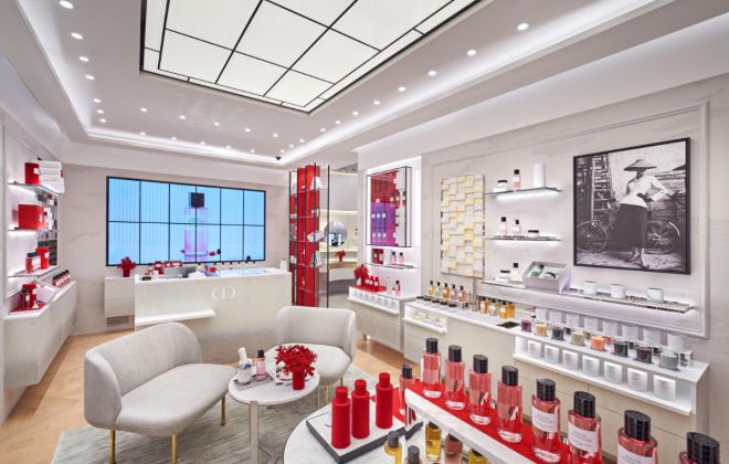 Newest design concept for Dior Les Parfums in Lotte World Tower, Korea