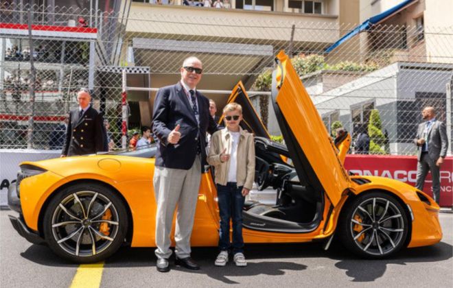 H.S.H Prince Albert II Of Monaco Drives The New McLaren Artura Spider