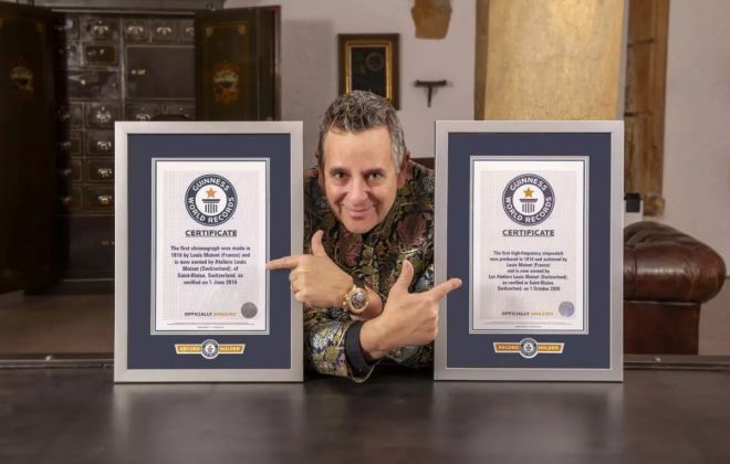 Louis Moinet Wins A New Guinness World Records™ Title For The First High-frequency Stopwatch
