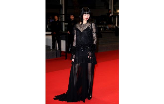 Nana Komatsu In Chanel At The “Exit 8” Premiere At The 78th Cannes Film Festival