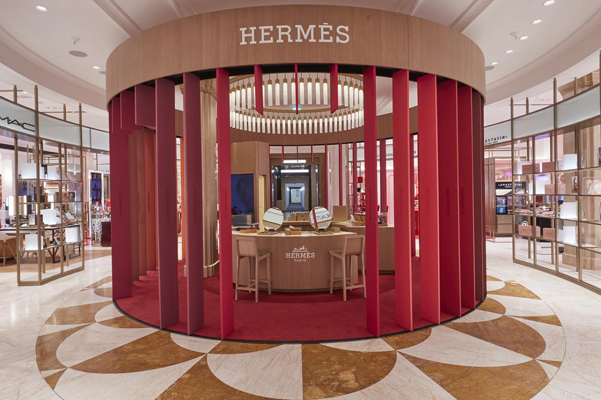 Hermès Beauty Pop-Up - Harrods Rotunda - Luxferity Magazine