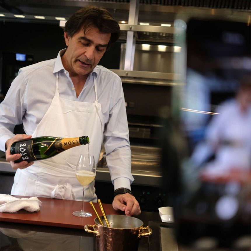 “Perfect match” mit Moët & Chandon und Michelin Sterne-Chef Yannick Alléno