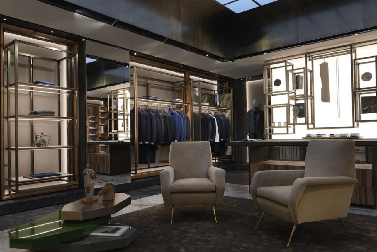 Corneliani Unveils Its New Store Concept Debuting At The Roman Boutique On Via Del Babuino
