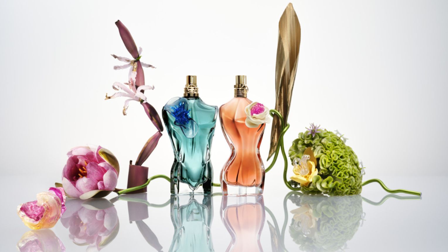 Jean Paul Gaultier Presents His New Le Belle & Le Beau Flower Edition Eau De Parfum