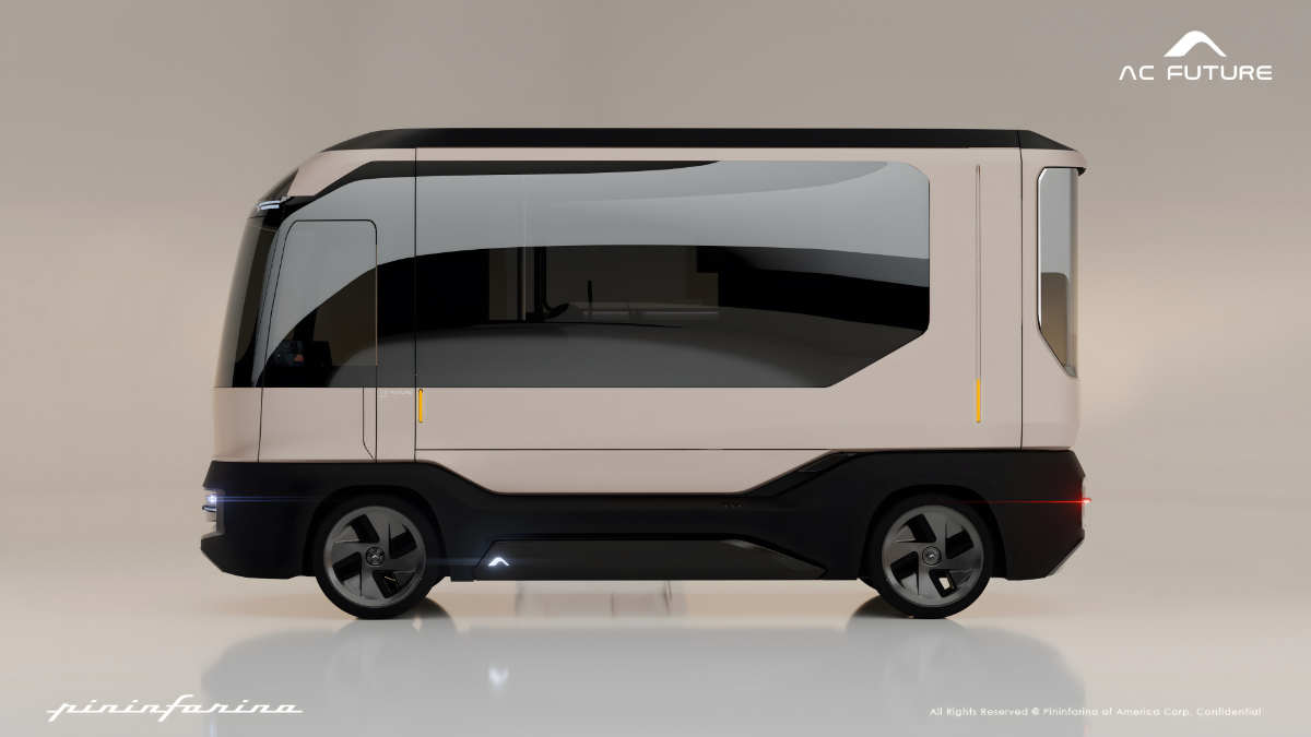 Pininfarina And AC Future Present The AI Transformer Home, Trailer, And Drivable