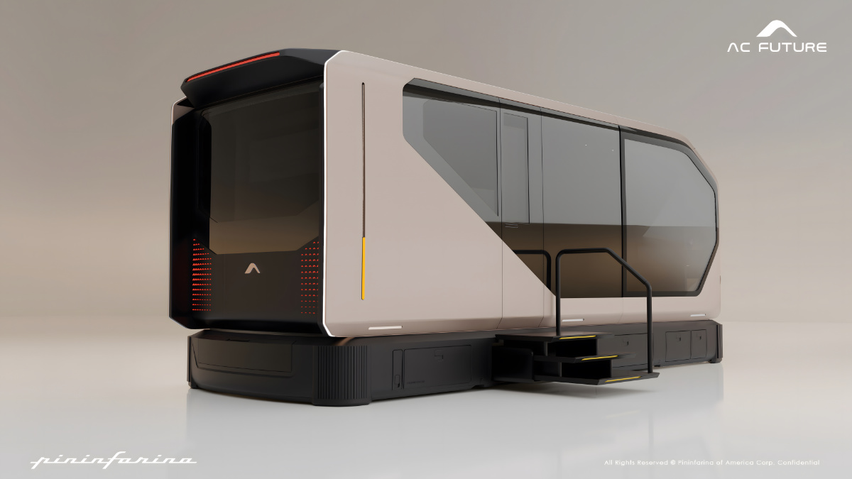 Pininfarina And AC Future Present The AI Transformer Home, Trailer, And Drivable