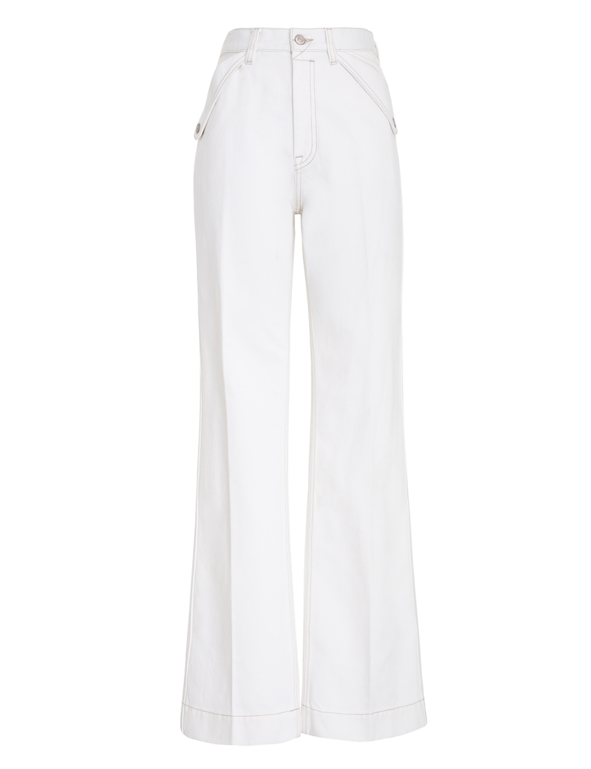 Zimmermann - Divinity Denim Crop Flare on Designer Wardrobe