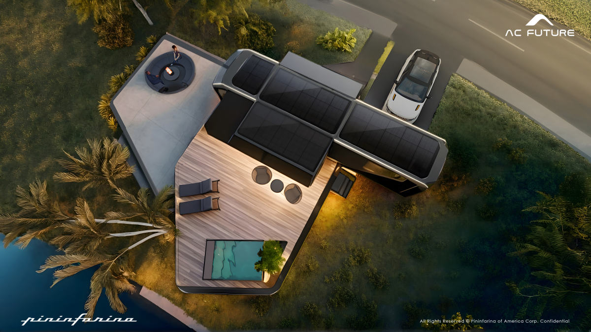 Pininfarina And AC Future Present The AI Transformer Home, Trailer, And Drivable