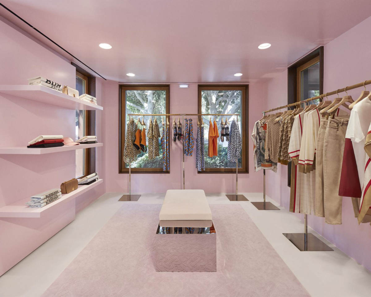 Burberry's pop-up store opens for the second year in Nammos Village, Mykonos