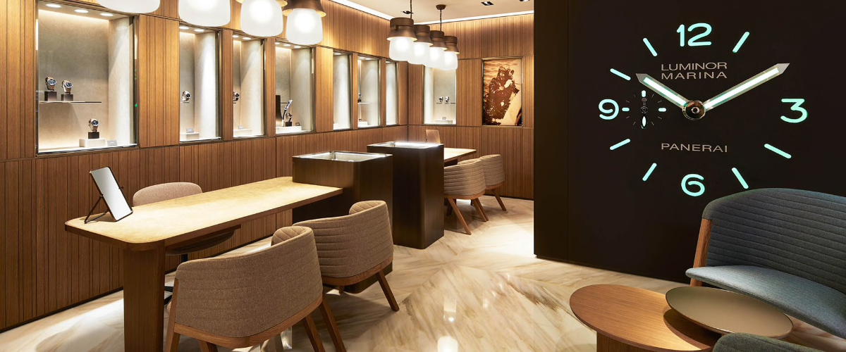 Panerai opens its first boutique at the airport in Hong Kong among the world