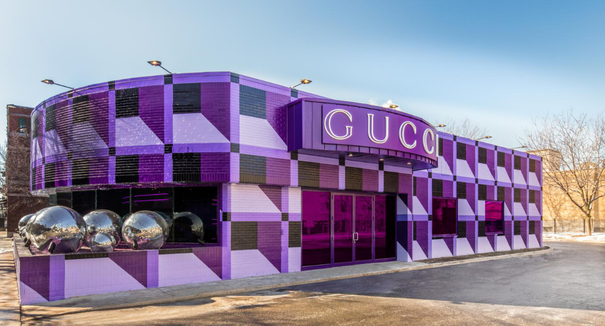 Gucci Pin temporary store in Chicago