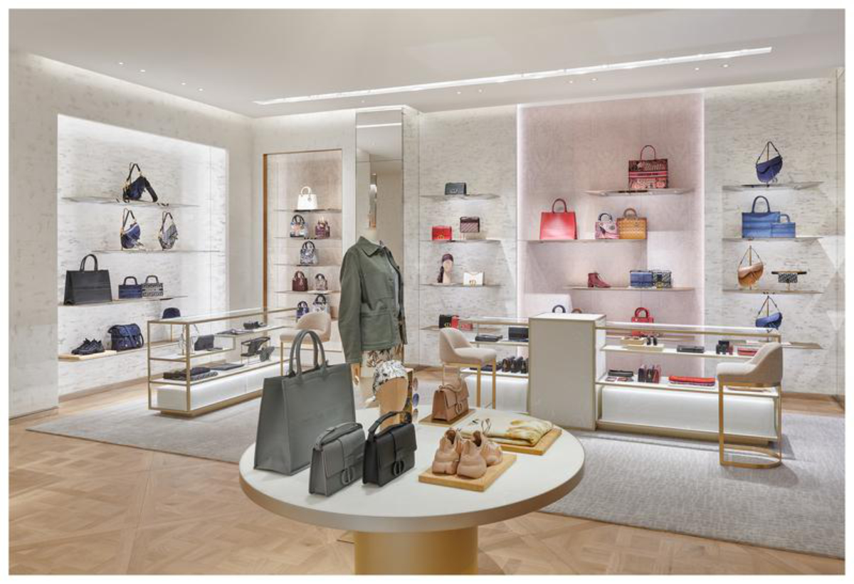 Dior boutique completed its metamorphosis and reopened its doors in ...