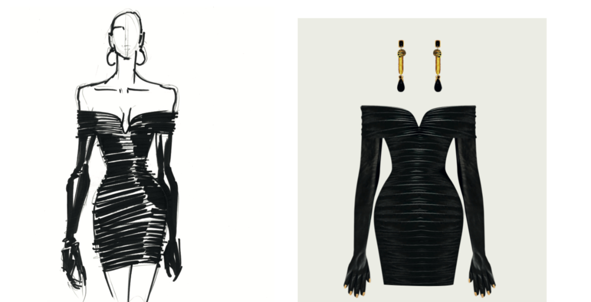 Beyoncé wore Custom Schiaparelli Haute Couture to the 63rd Grammy Awards