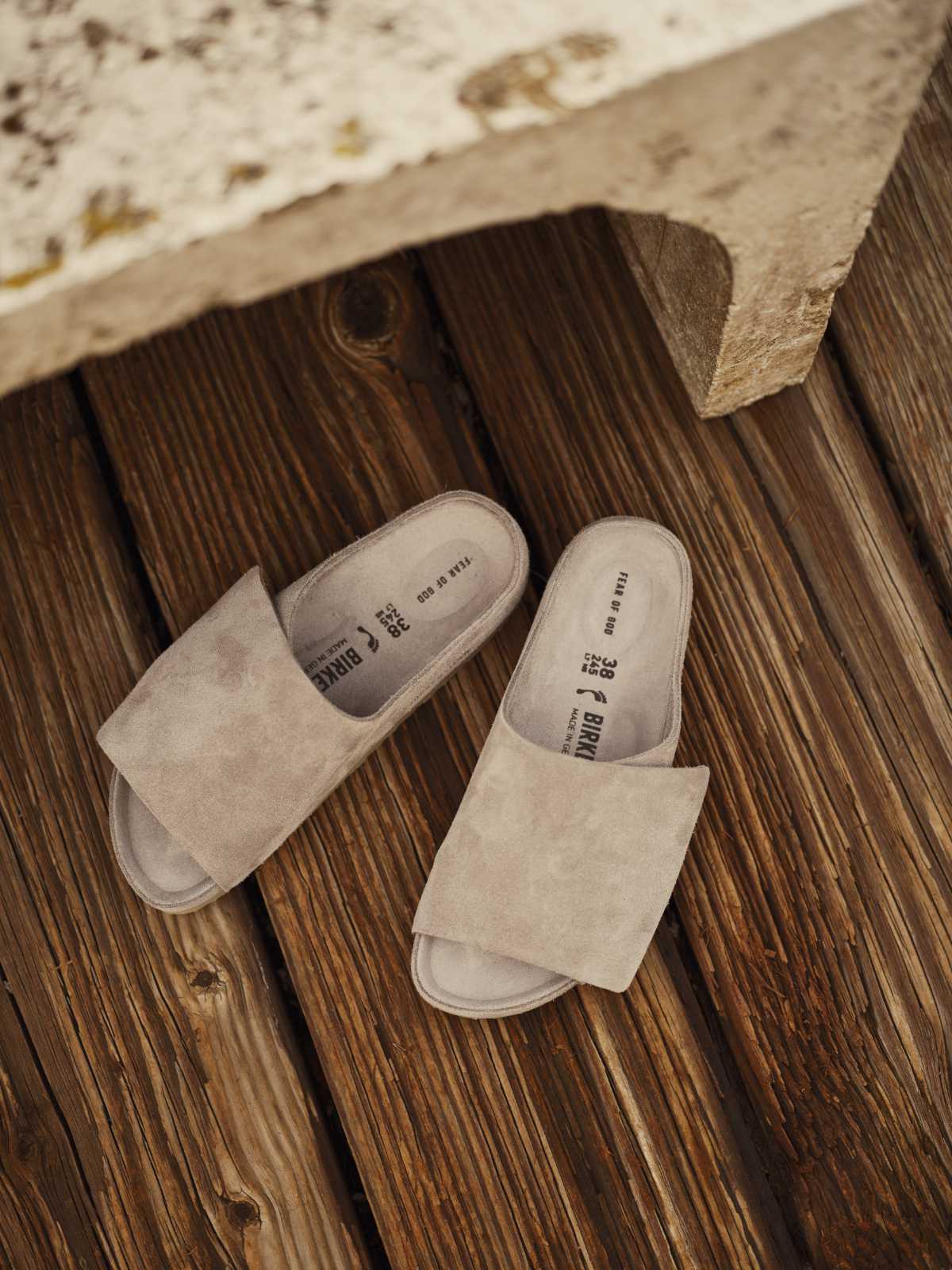 BIRKENSTOCK Fear of God Los Feliz Felt in Ash Melange