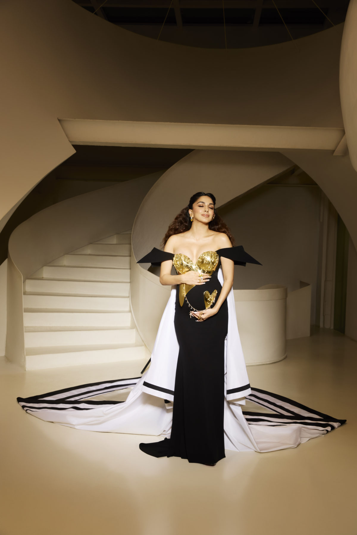 Kiara Advani Makes Her Met Gala Debut In “Bravehearts” By Gaurav Gupta