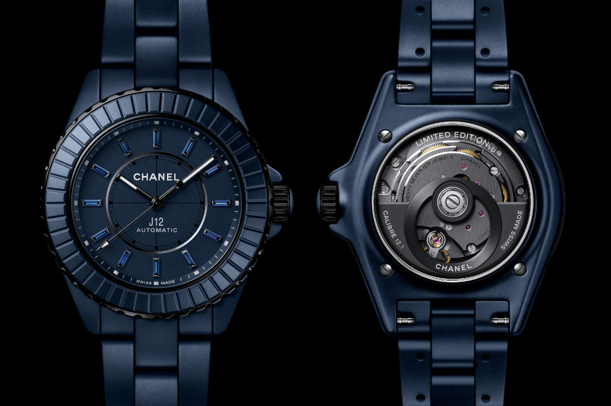 CHANEL Creates Its New J12 Bleu Watch With A Ceramic Hue