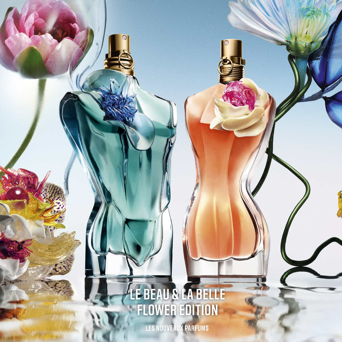 Jean Paul Gaultier Presents His New Le Belle & Le Beau Flower Edition Eau De Parfum