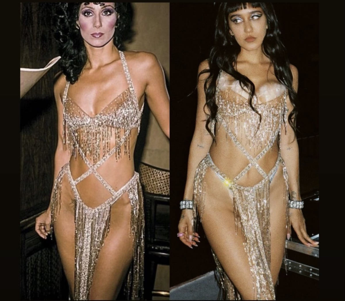 Jesse Jo Stark Ushers In The New Year In Vintage Bob Mackie From Cher’s Personal Archive