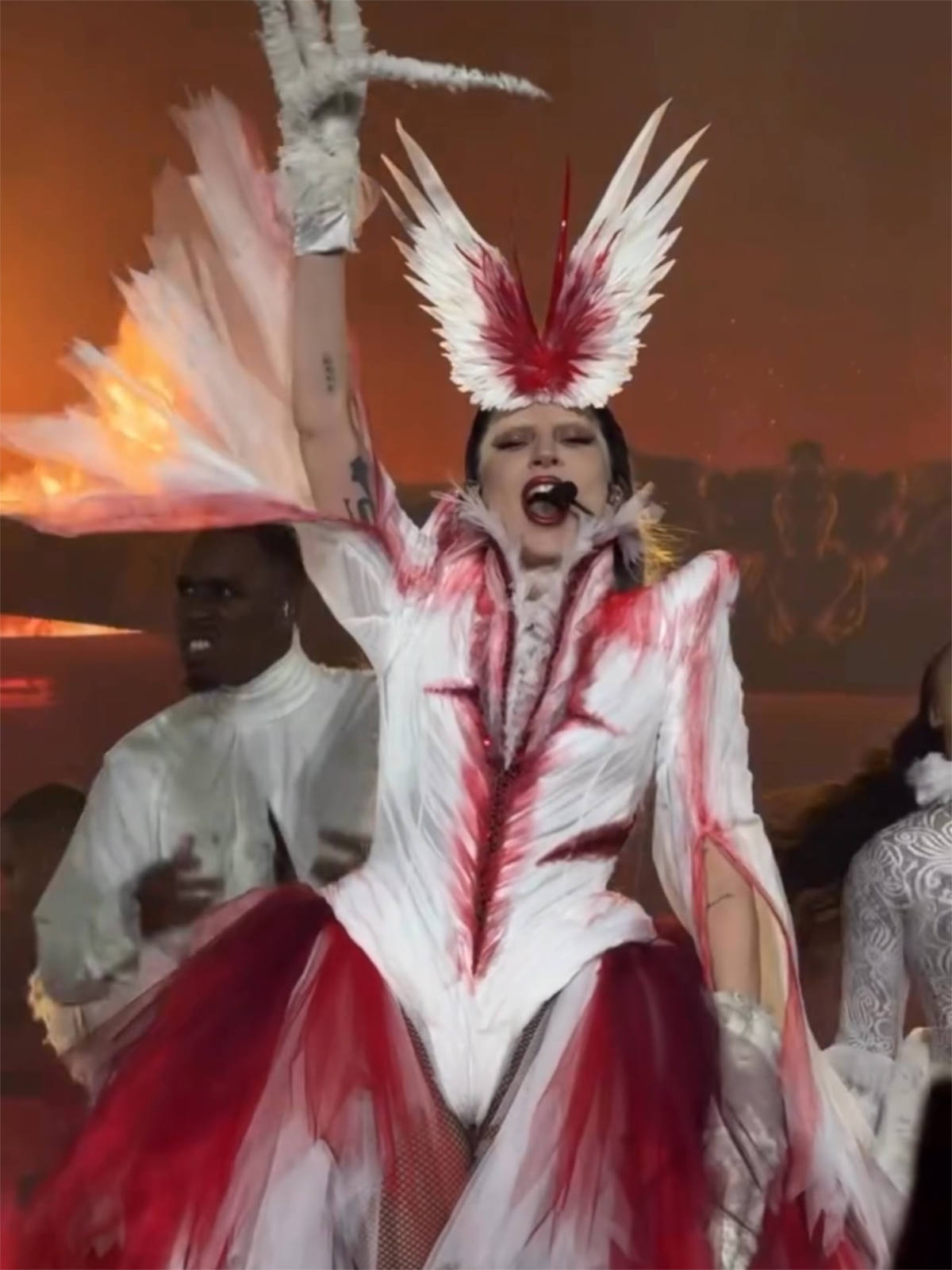 Lady Gaga Stuns In Matières Fécales Monster Couture For Mayhem Tour