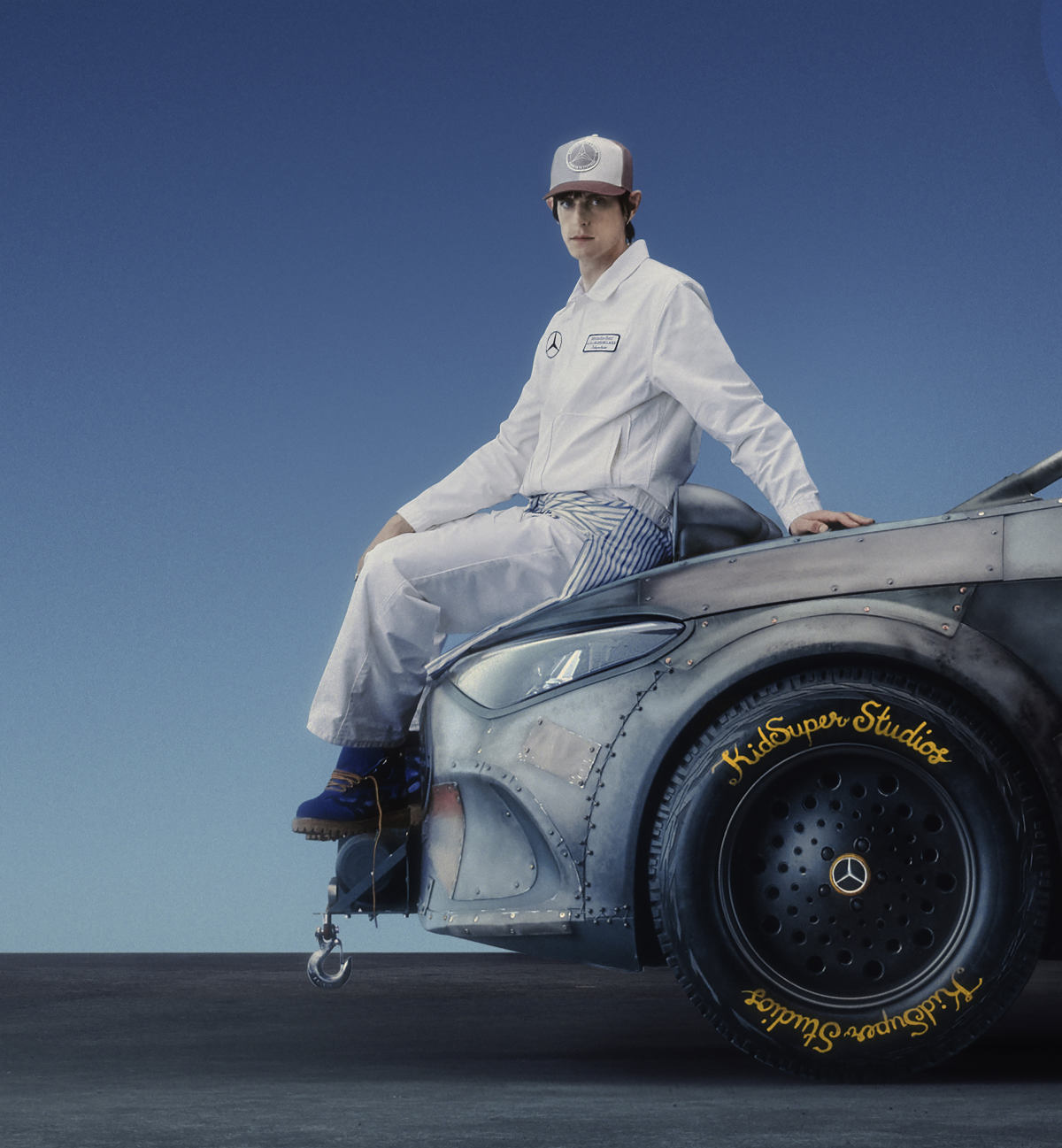 KidSuper Unveils His Unique “Superhero” CLA Art Piece At Paris Fashion Week
