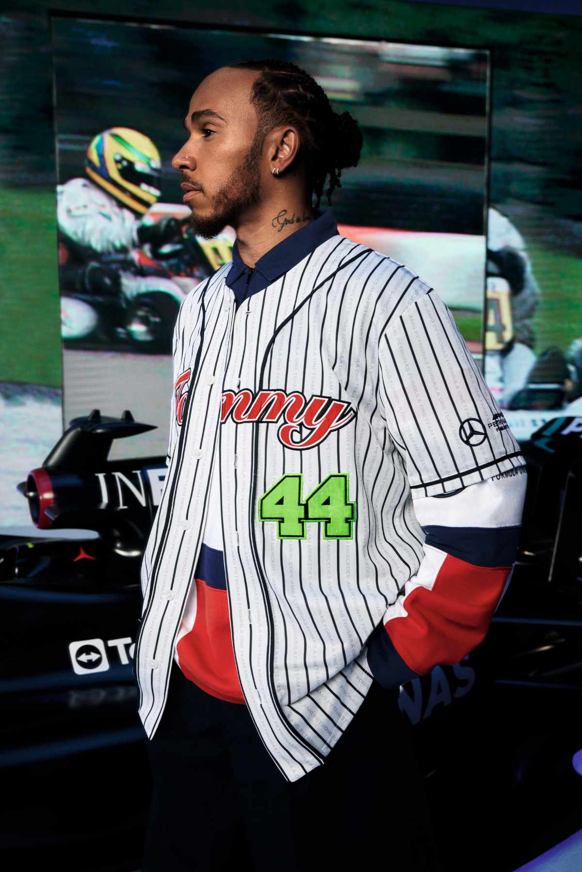 Tommy Hilfiger Tommy X Mercedes-amg F1 X Awake Ny Lewis Hamilton Baseball  Shirt in Black for Men