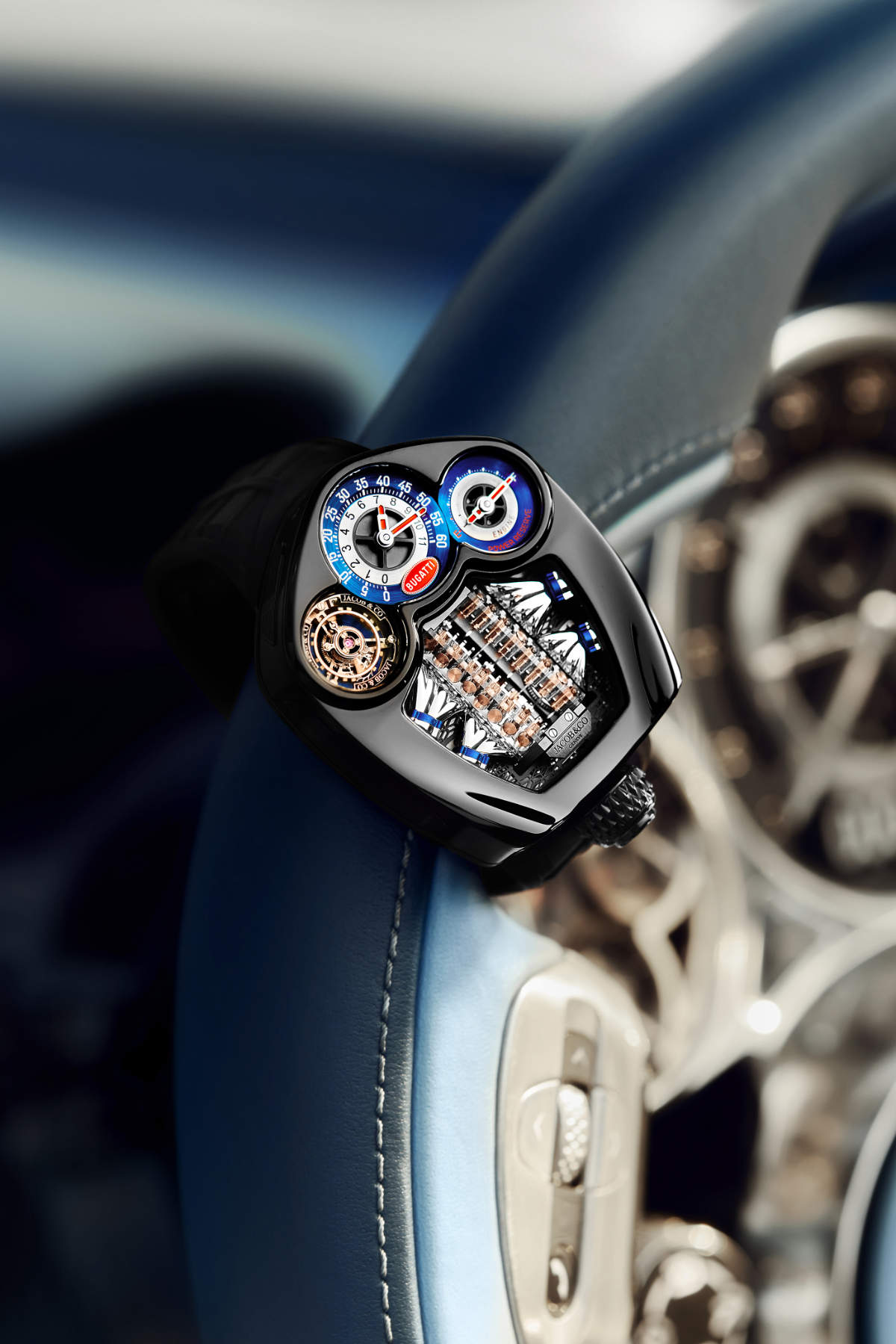 Timeless Engineering High Watchmaking Jacob & Co. Bugatti Tourbillon And Bugatti Tourbillon Baguette
