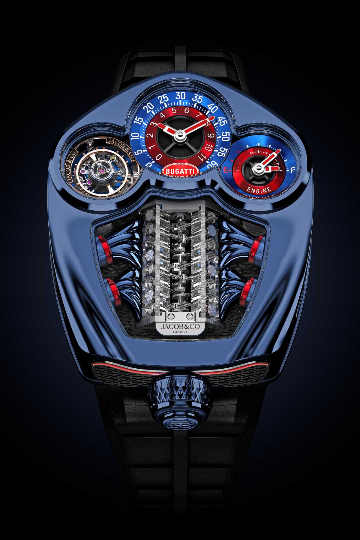 Timeless Engineering High Watchmaking Jacob & Co. Bugatti Tourbillon And Bugatti Tourbillon Baguette