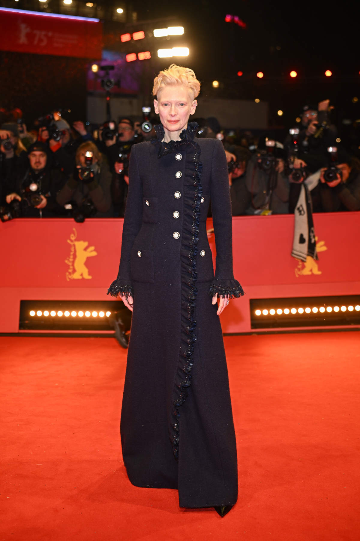 Tilda Swinton In Chanel At The Opening Ceremony Of 75th Berlinale International Film Festival